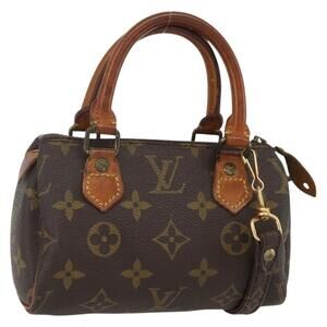 LOUIS VUITTON Monogram Mini Speedy Hand Bag M41534 LV Auth 156075